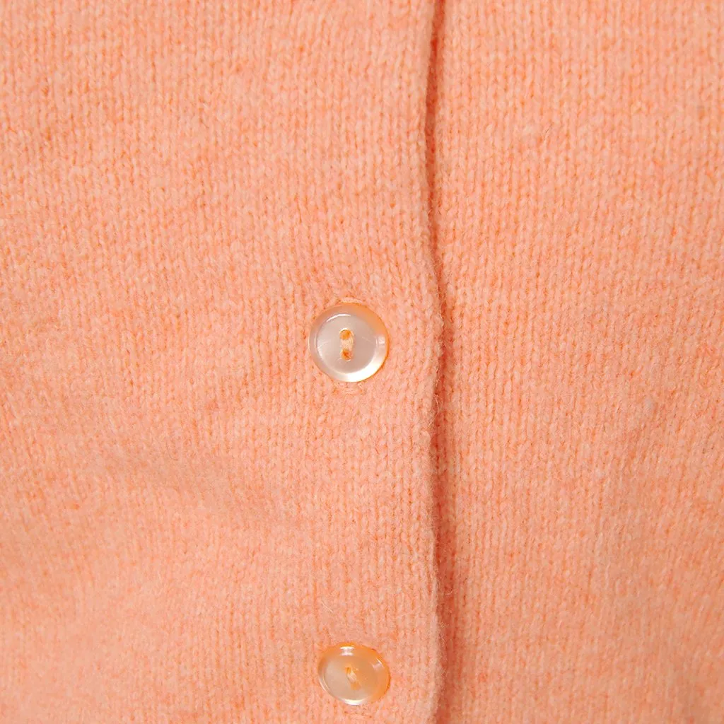 1950s Peach Wool Cardigan