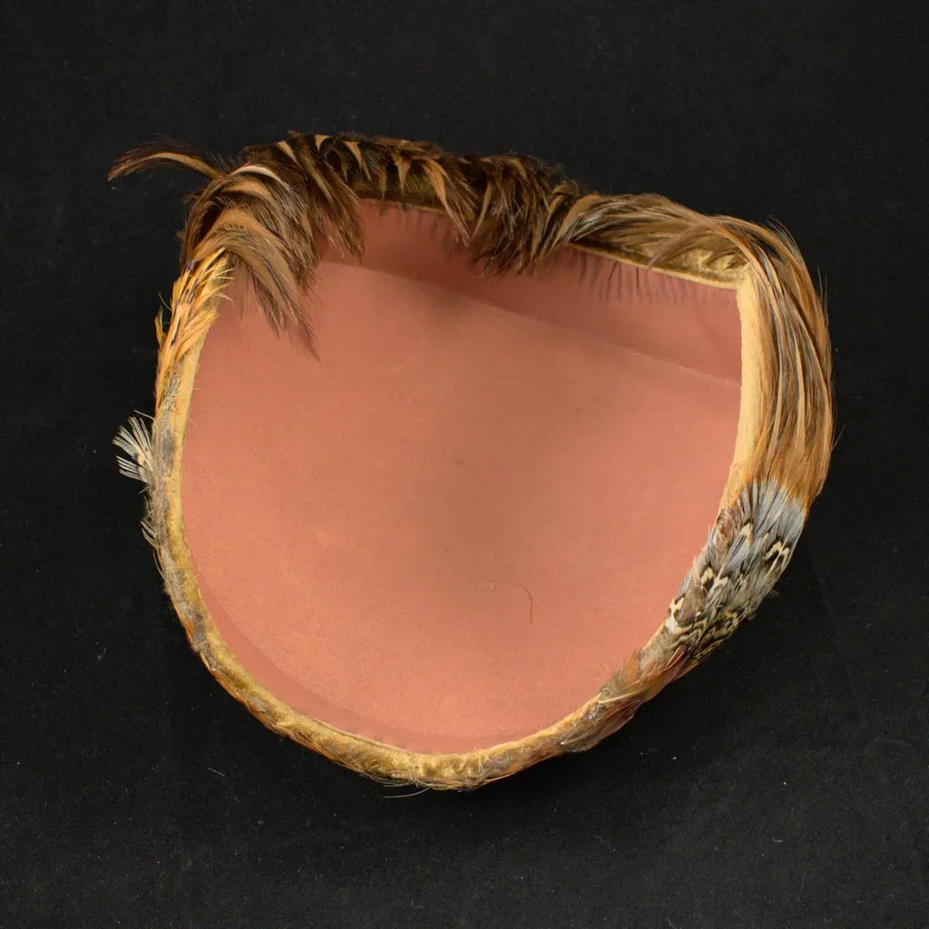 1950s Pheasant Feather Cap Hat