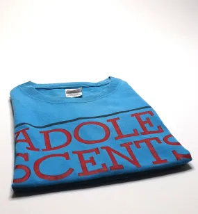 Adolescents - Bars Logo Tour Shirt Size Large (Blue)