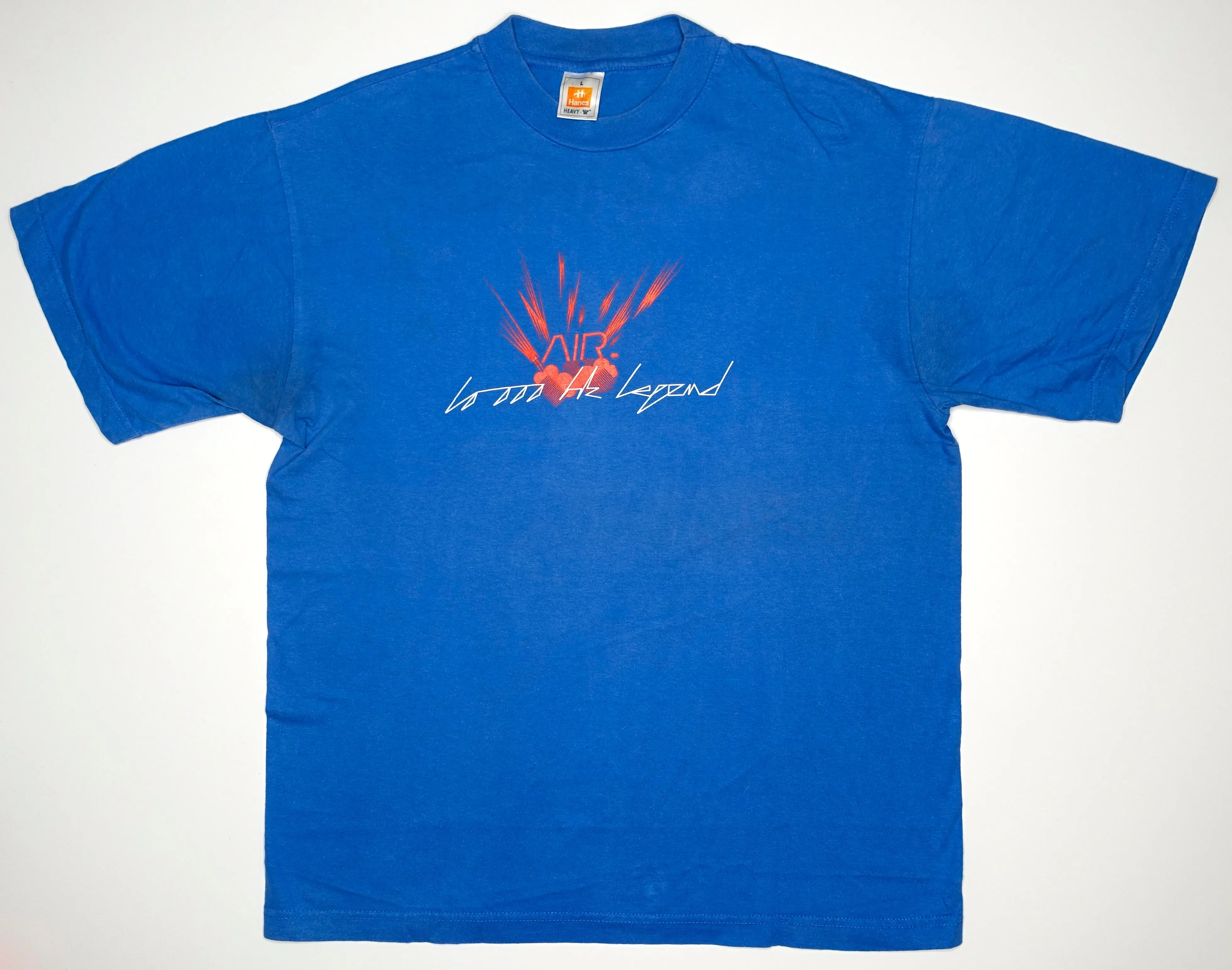 Air - 10,000 Hz Legend 2001 Tour Shirt Size Large (Blue)