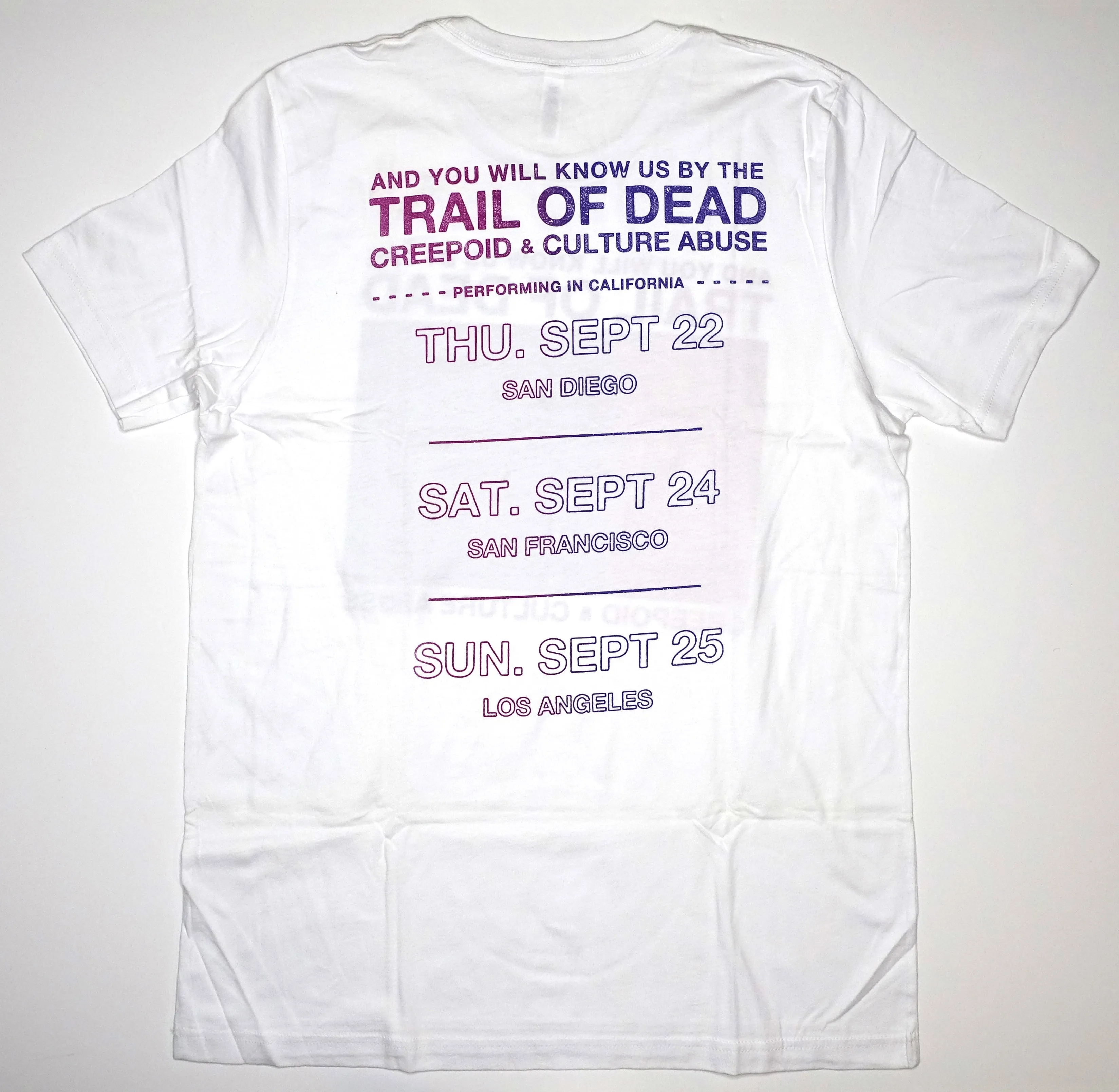 ...And You Will Know Us By The Trail Of The Dead - 2016 Tour Shirt Size Large