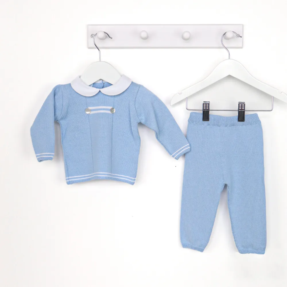 Artesania Granlei Boys Blue Knitted Tracksuit