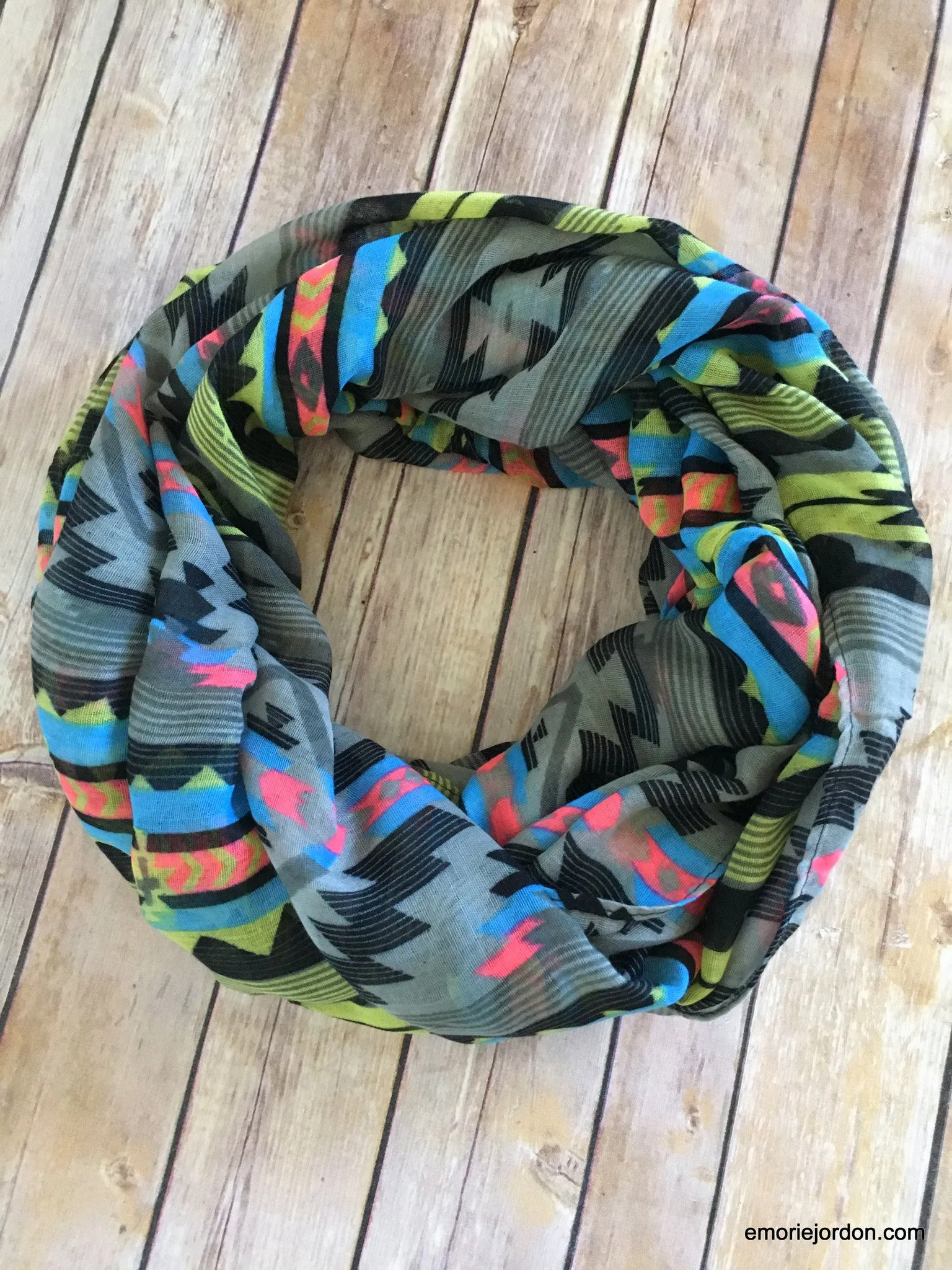 Aztec Boho Chic Infinity Scarves