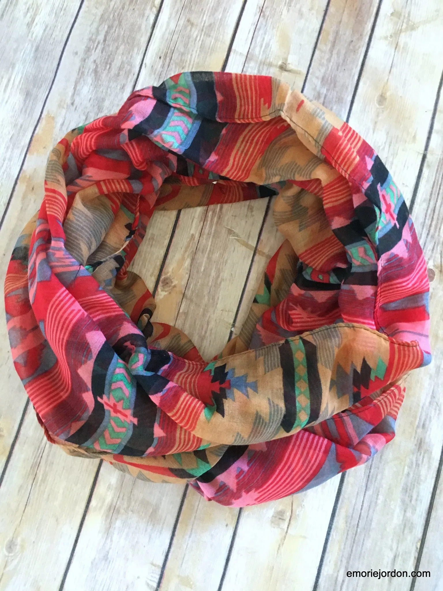 Aztec Boho Chic Infinity Scarves