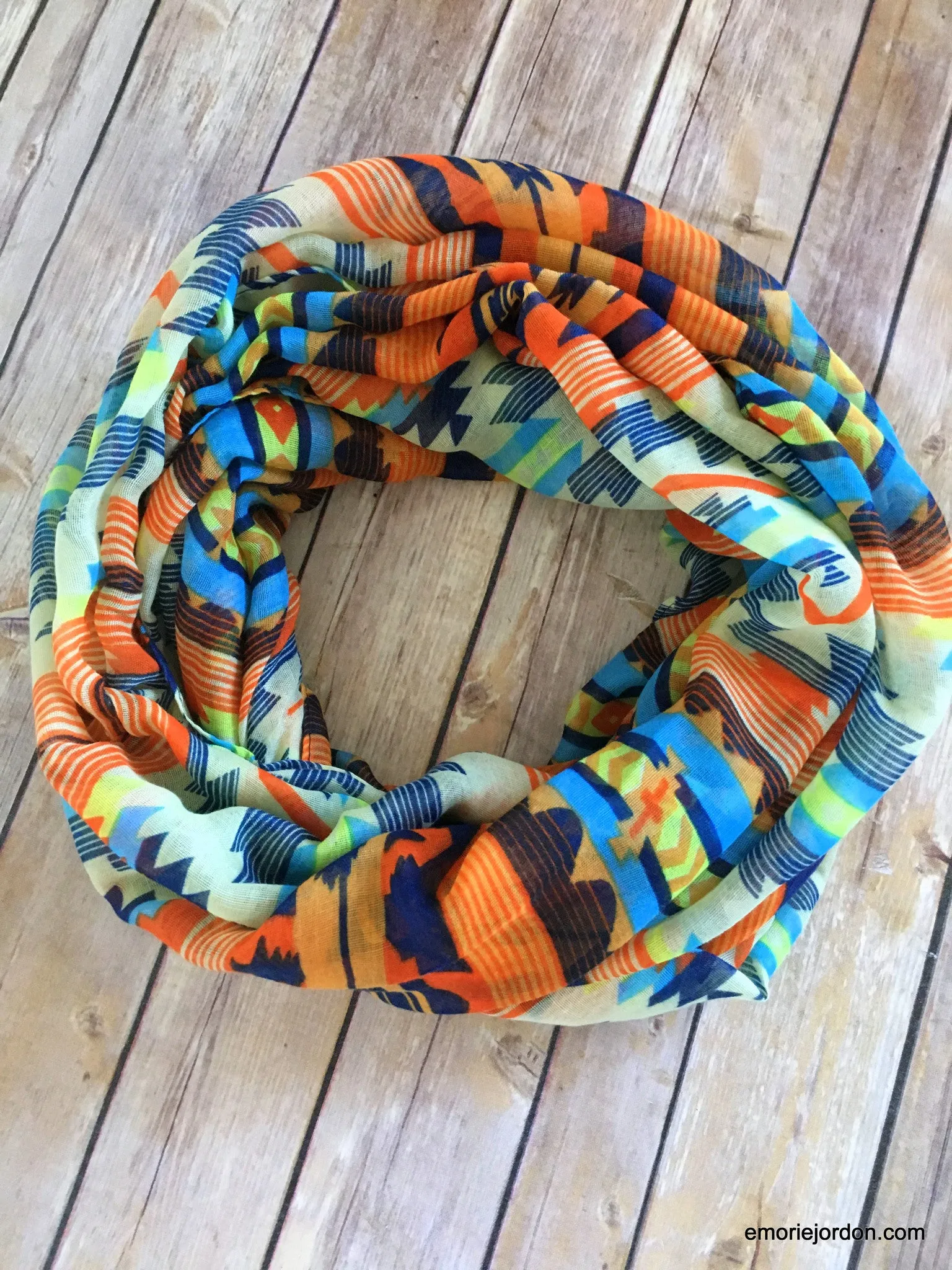 Aztec Boho Chic Infinity Scarves