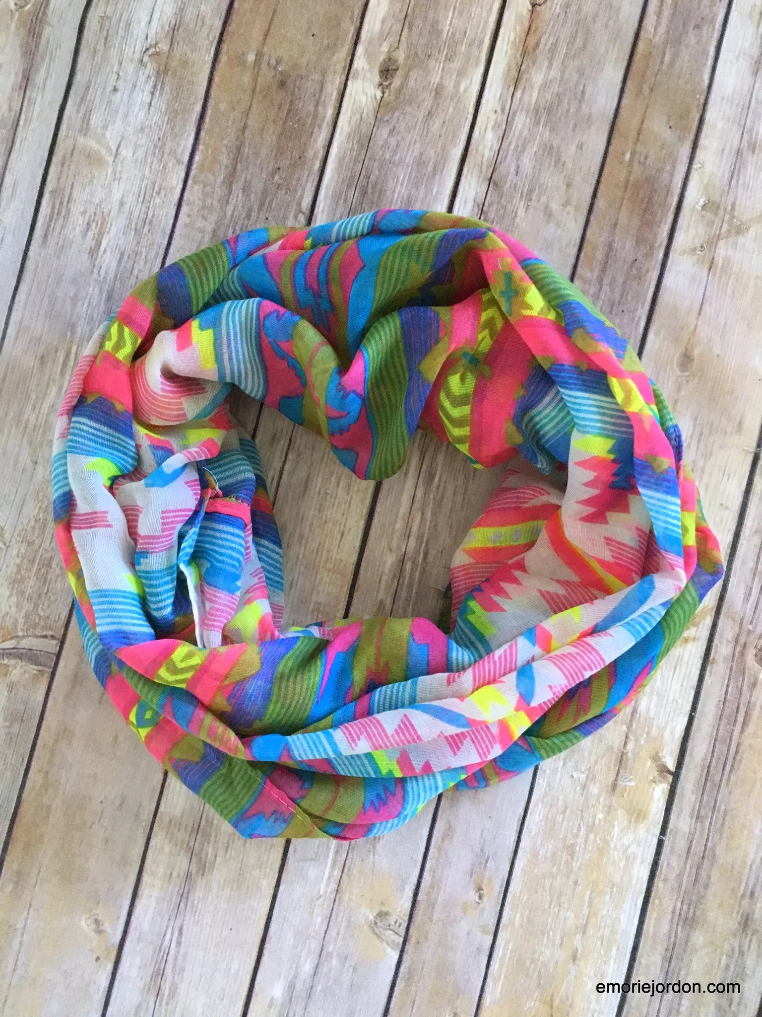 Aztec Boho Chic Infinity Scarves