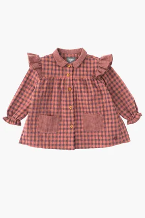 Baby Girls Dress Tocoto Vintage Plaid Vichy - Dark Pink