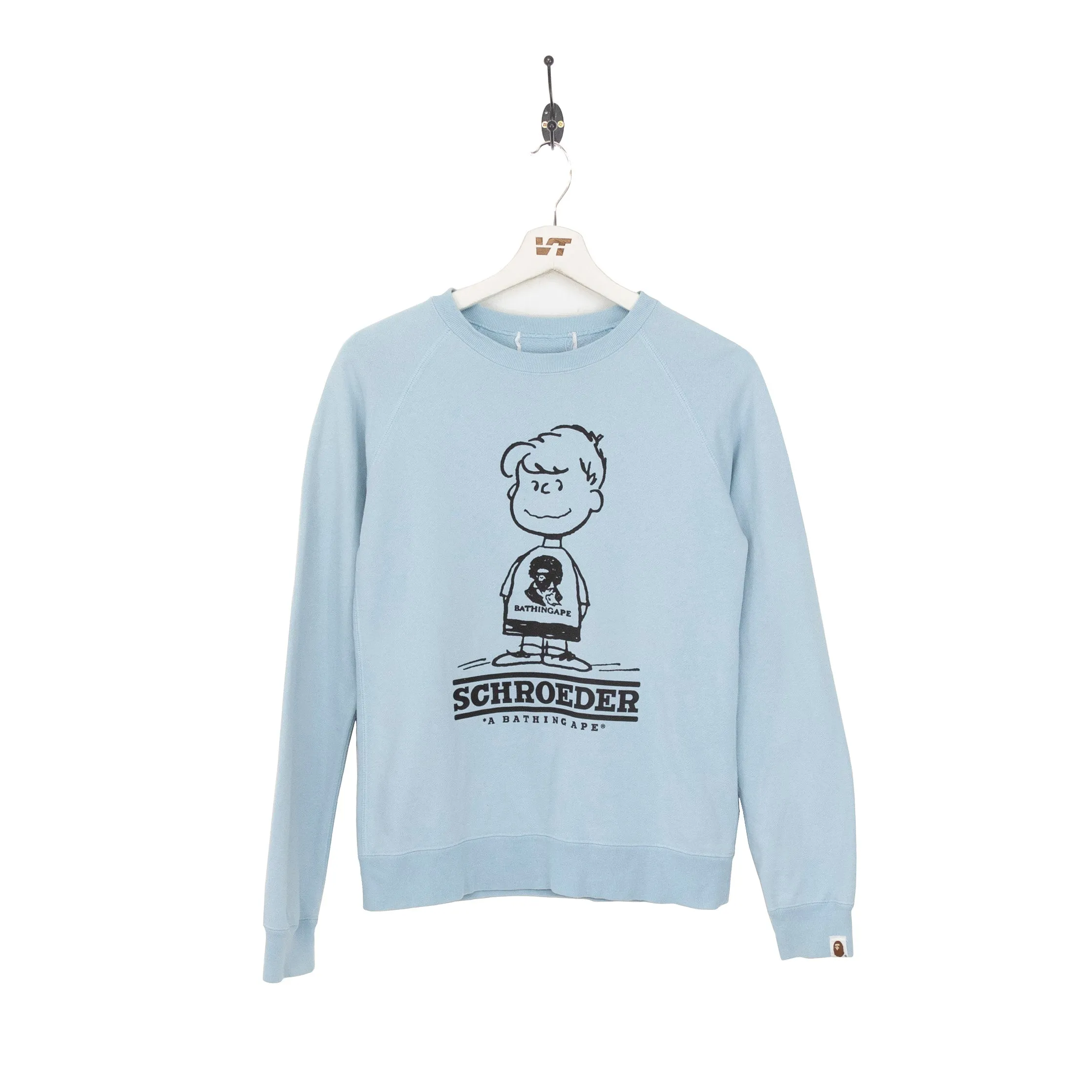 Bape X Peanuts Schroeder Raglan Graphic Sweatshirt