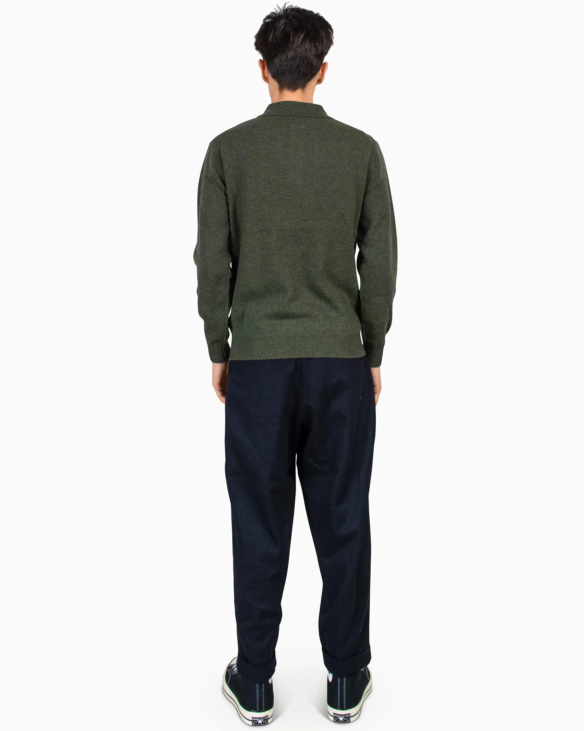 Beams Plus Knit Polo 9G Green