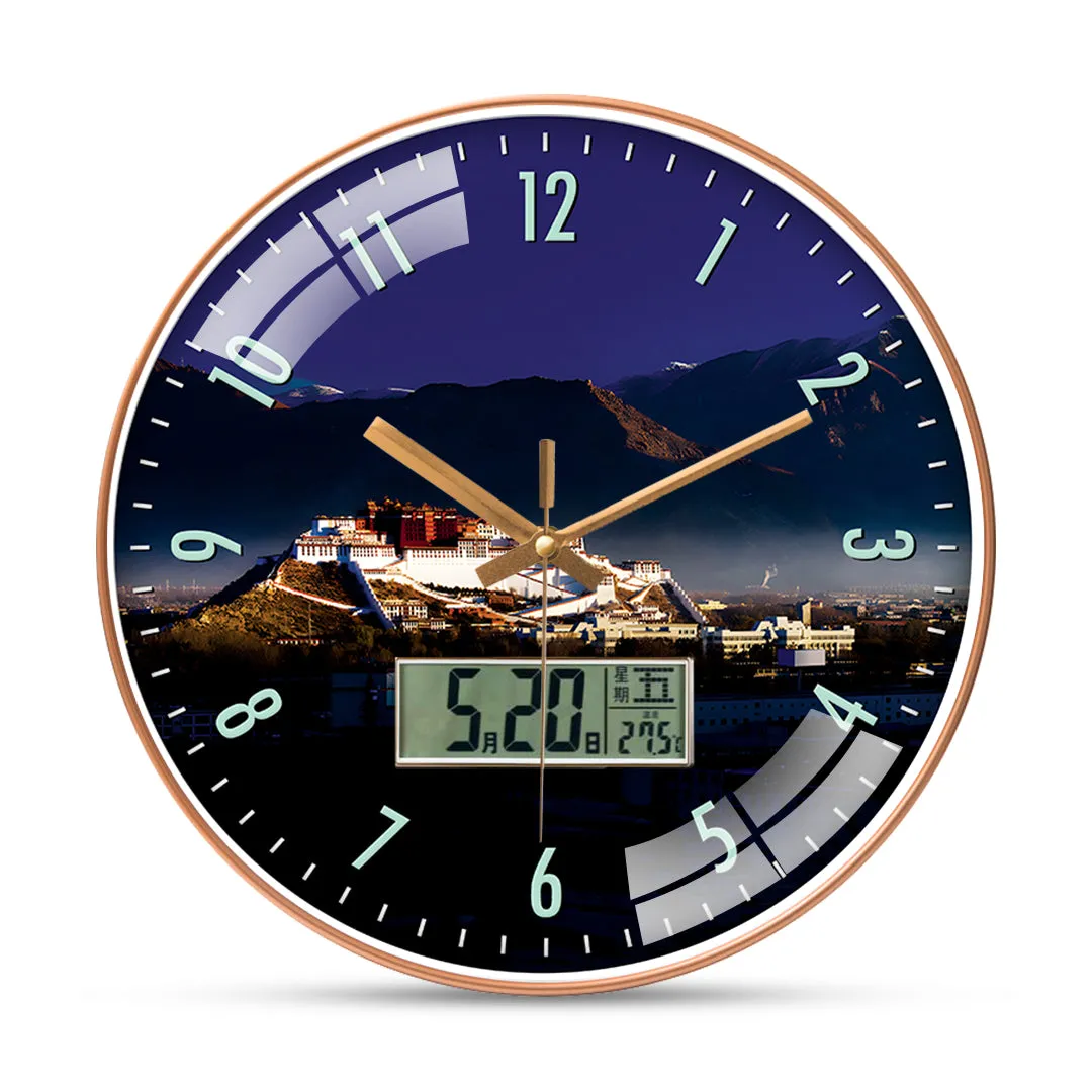 Beautiful potala place of wall clock