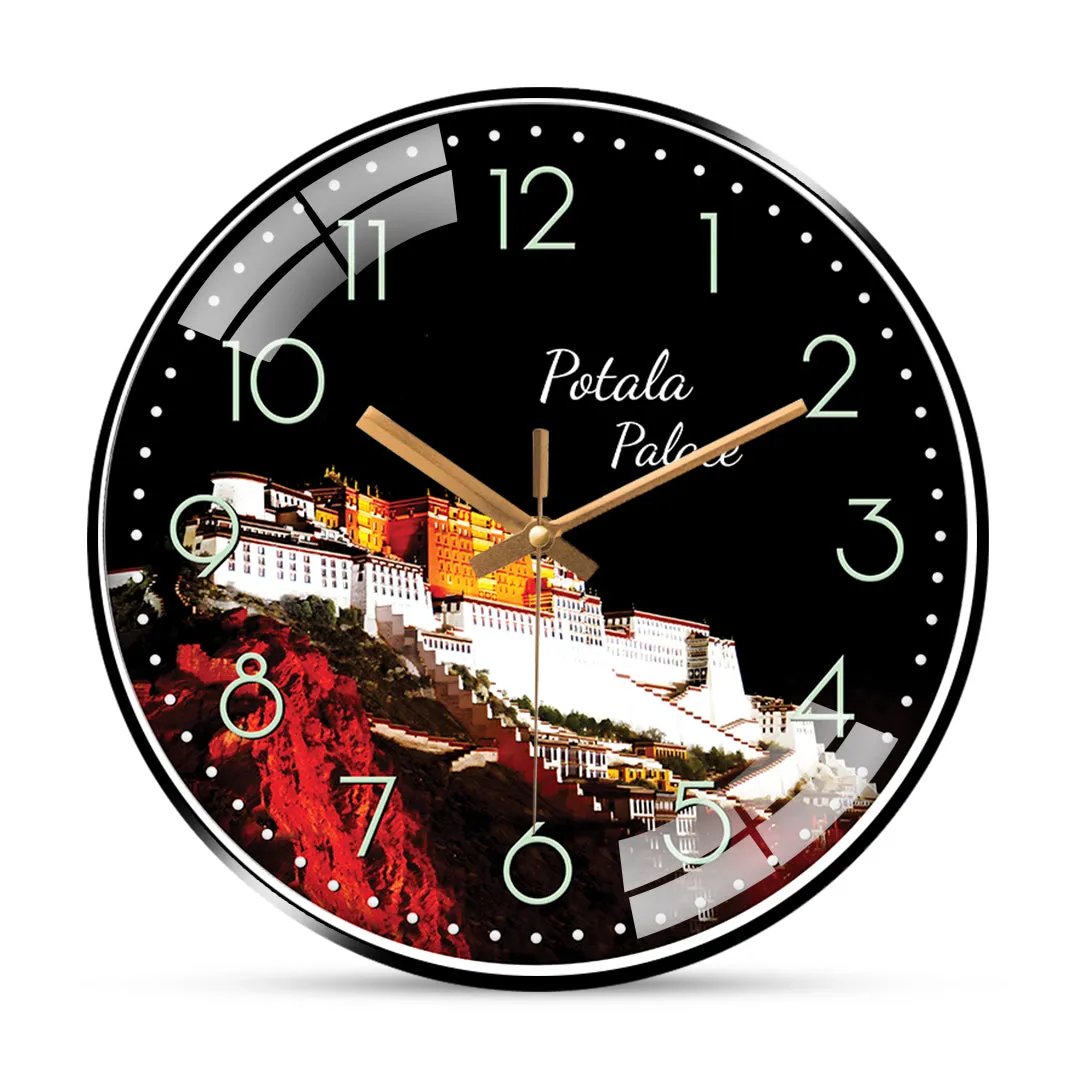 Beautiful potala place of wall clock