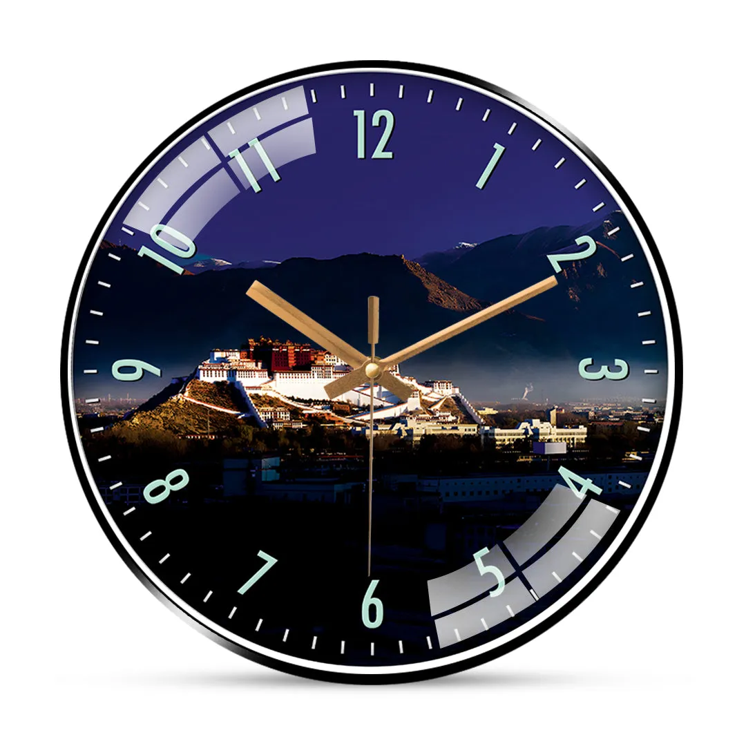 Beautiful potala place of wall clock