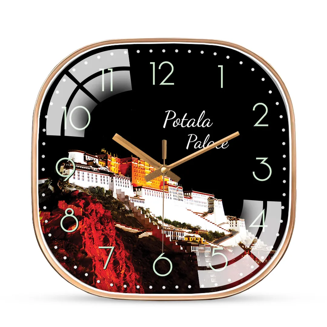 Beautiful potala place of wall clock