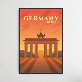 Berlin - Vintage Style Travel Print