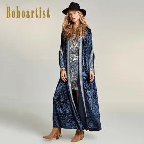 Boho Female Dark Green Fashion Loose Capes