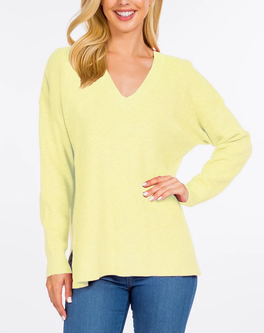 Brielle Waffle Knit Pullover