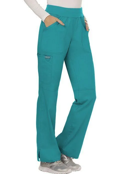 Cherokee WorkWear  Womens Elastic Waistband Cargo Pull-On Scrub Pant