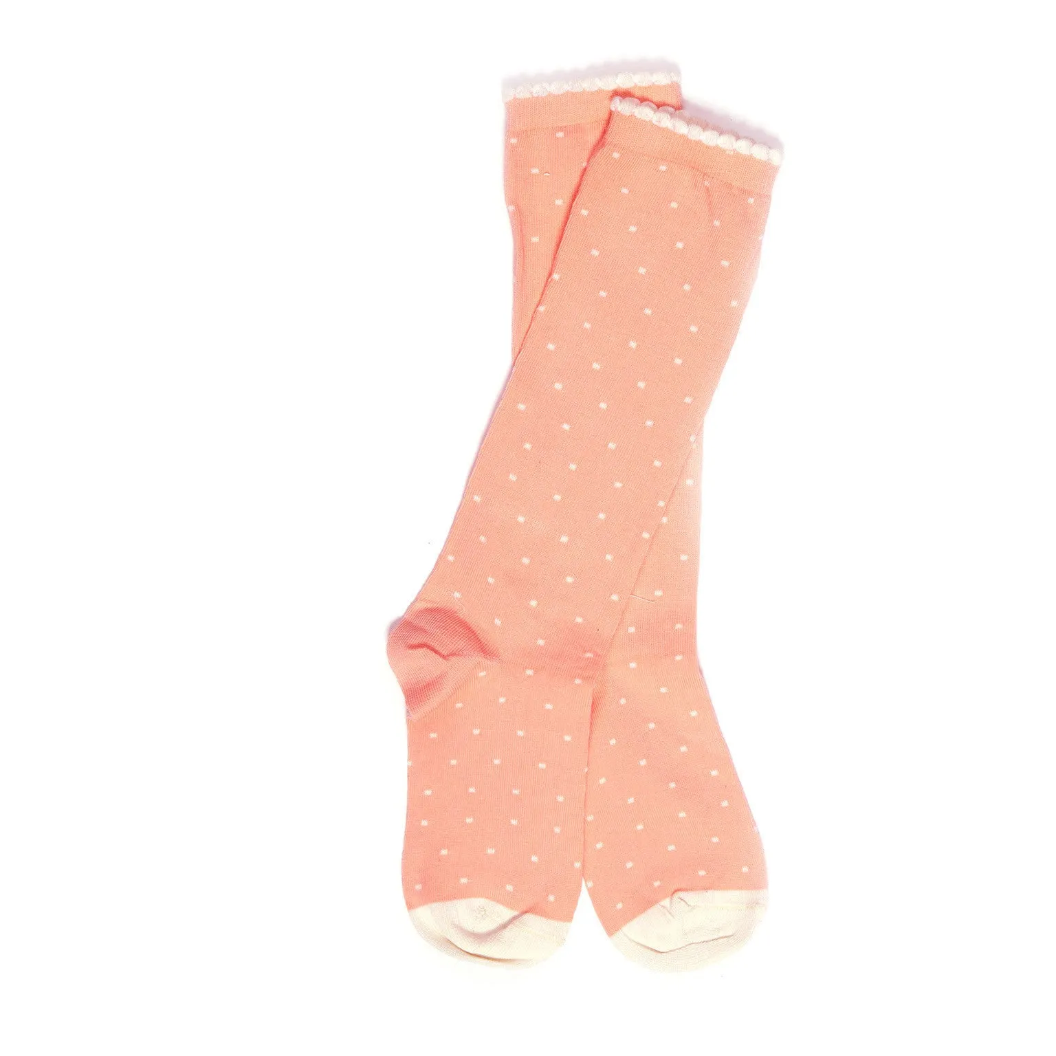 Children's Socks - Pink Polka Dot