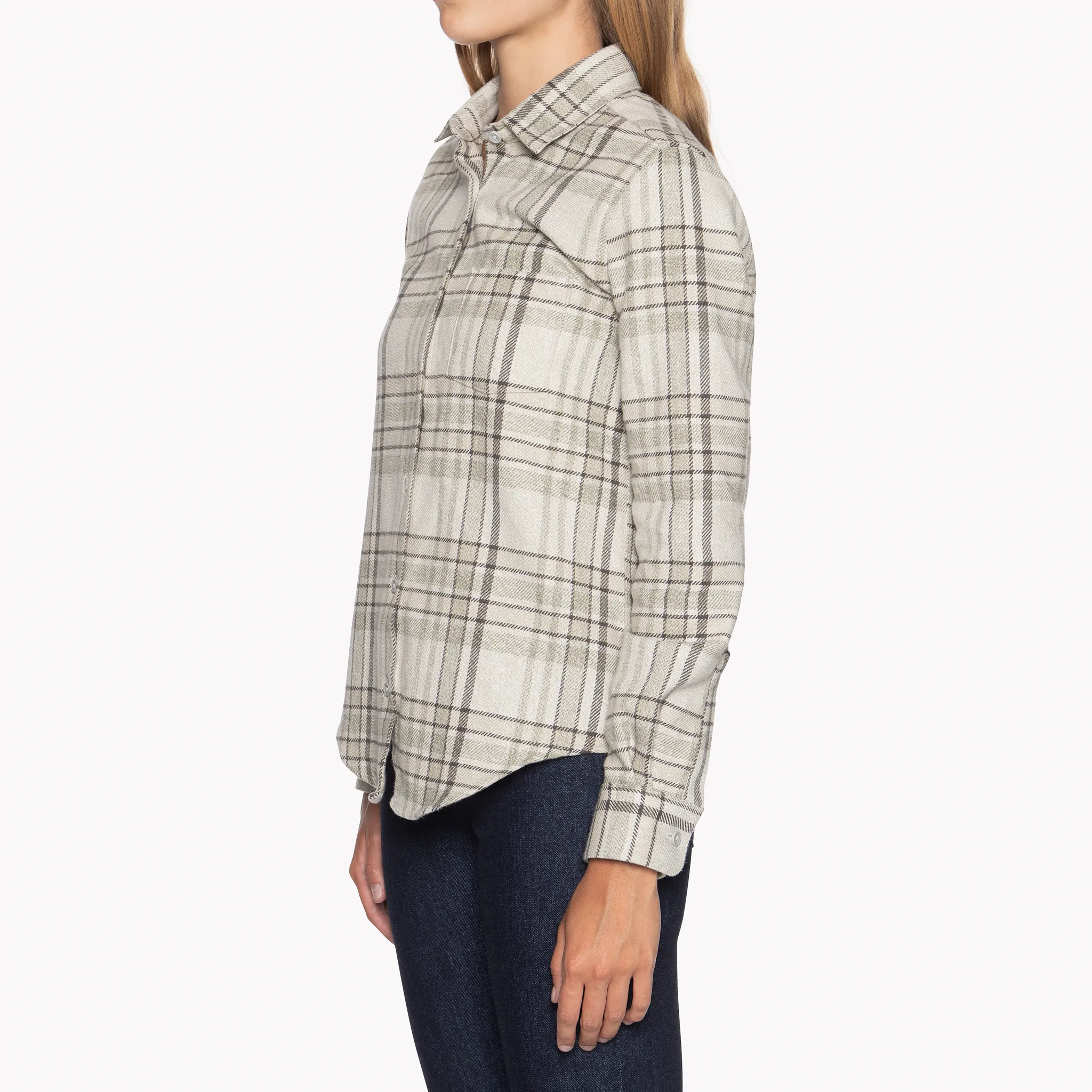 Country Shirt - Heavy Vintage Flannel - Pale Grey