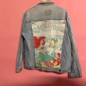 Denim Jacket made with Reworked Duvet Cover.