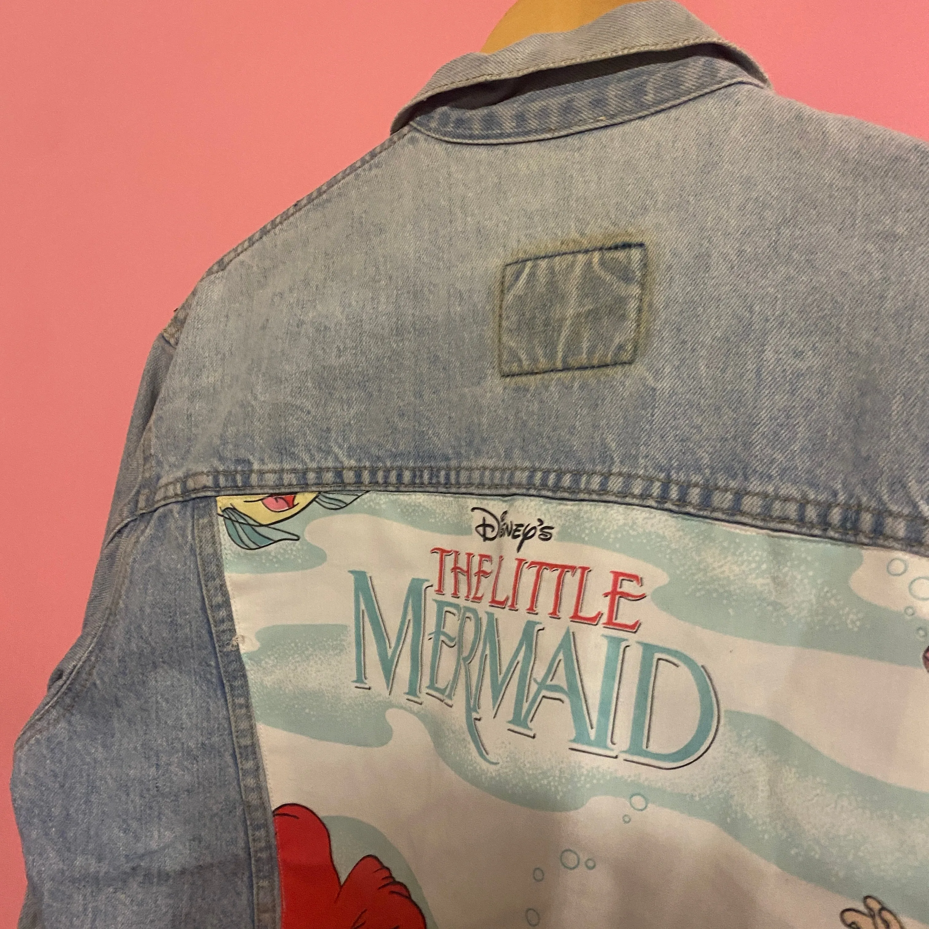 Denim Jacket made with Reworked Duvet Cover.