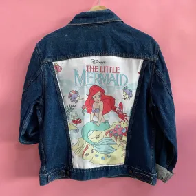 Denim Jacket made with Reworked Duvet Cover.