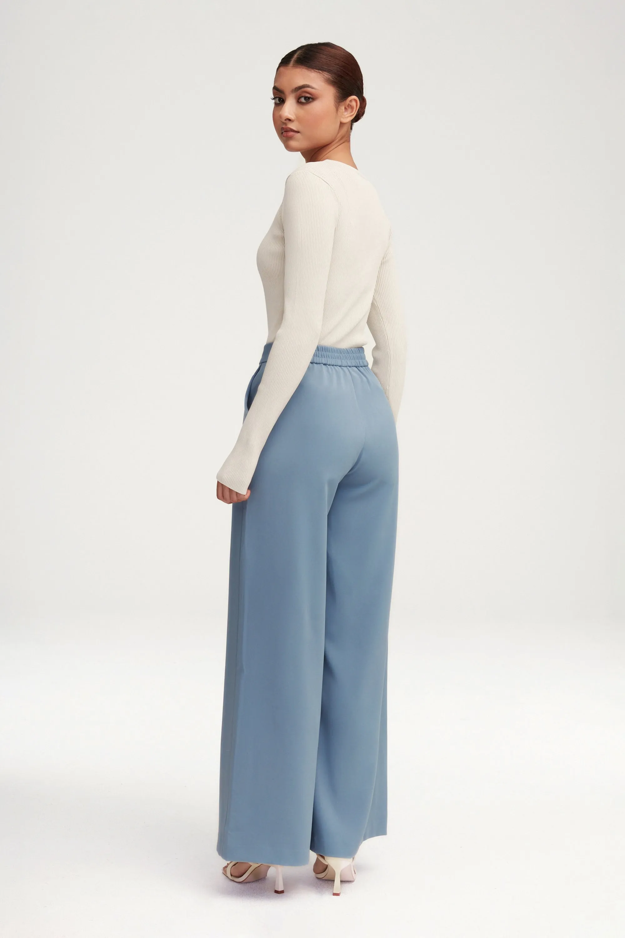 Essential Ultra Wide Leg Pants - Denim