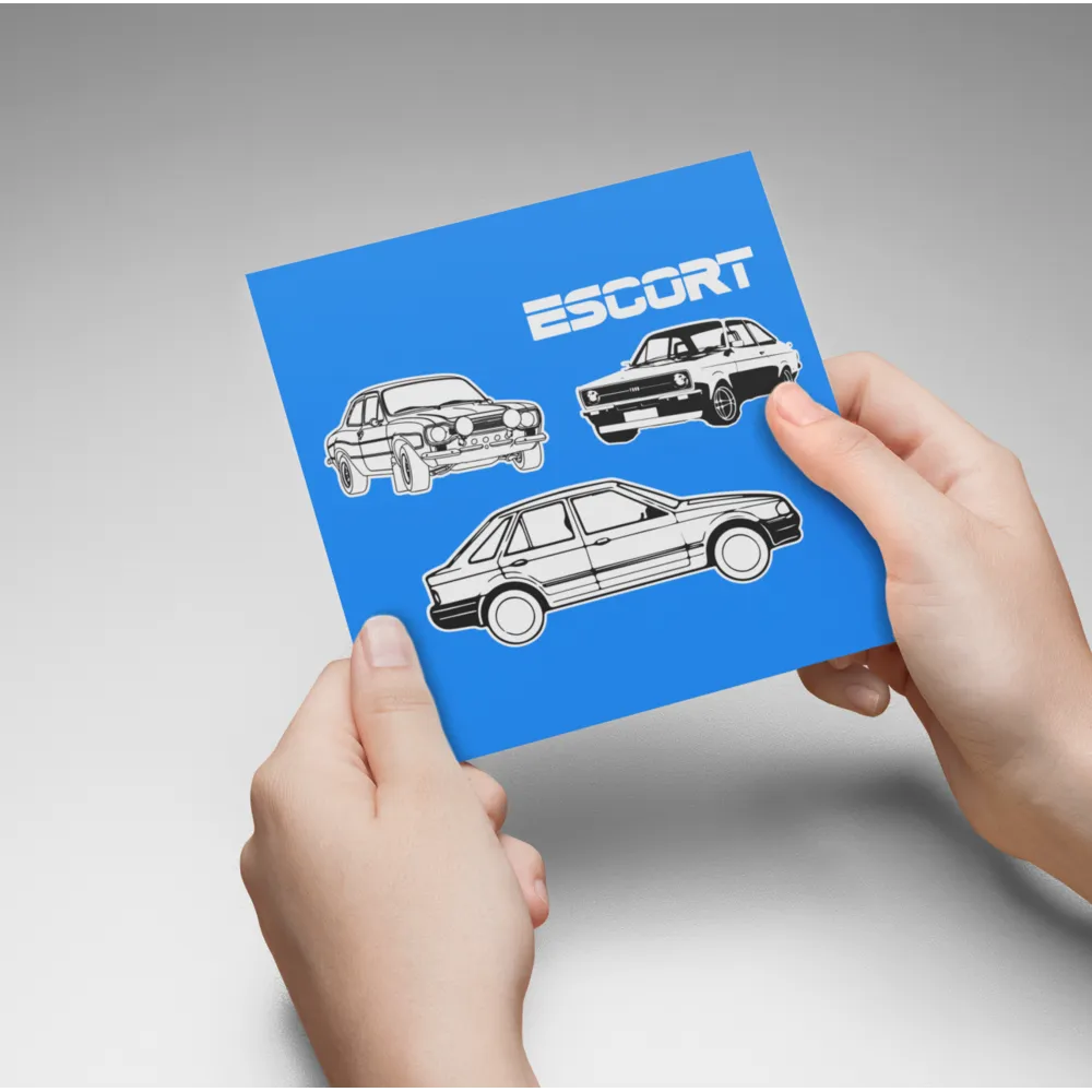 Ford Escort Greeting Card