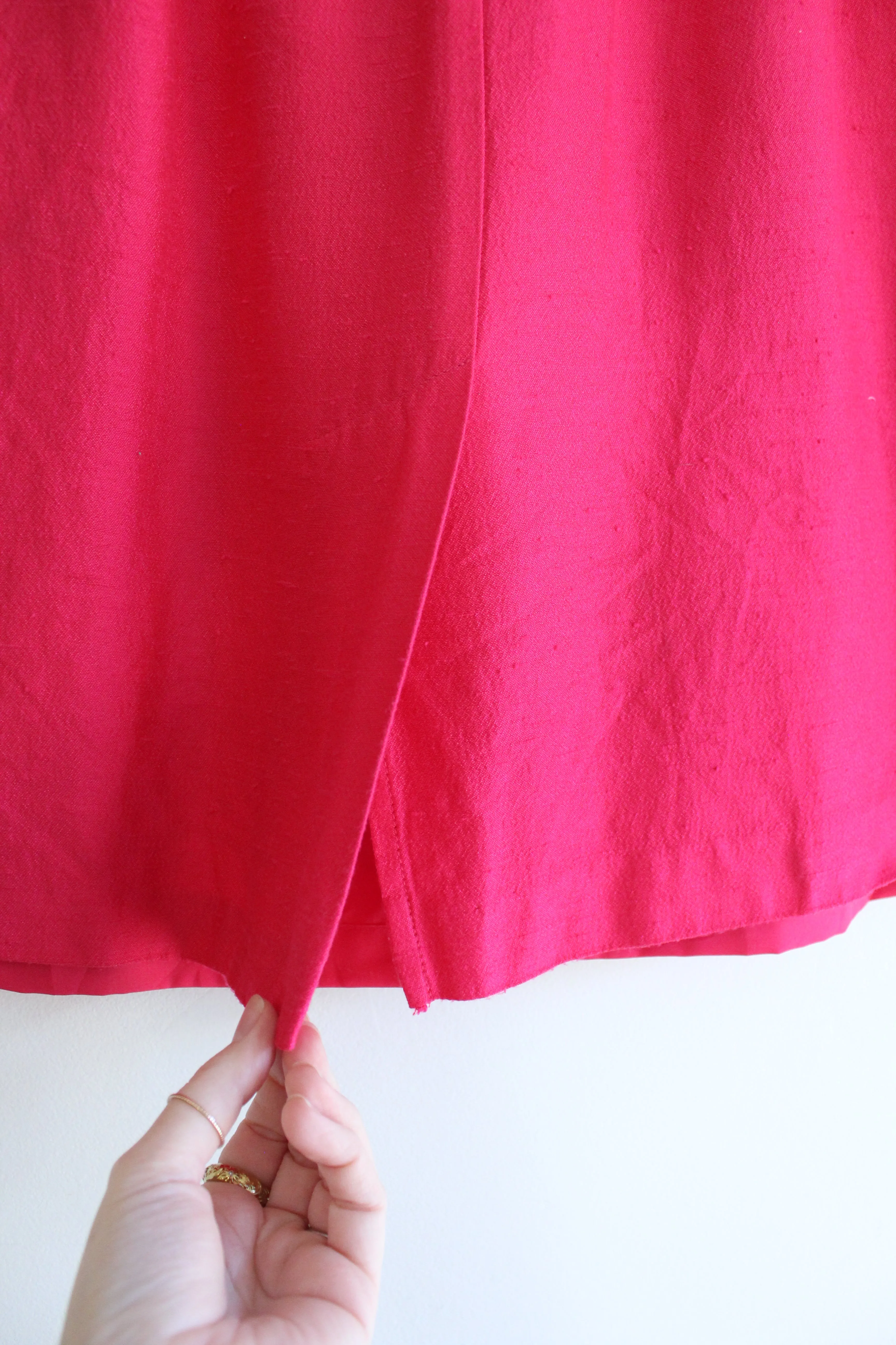 Fuchsia Vintage Pencil Skirt