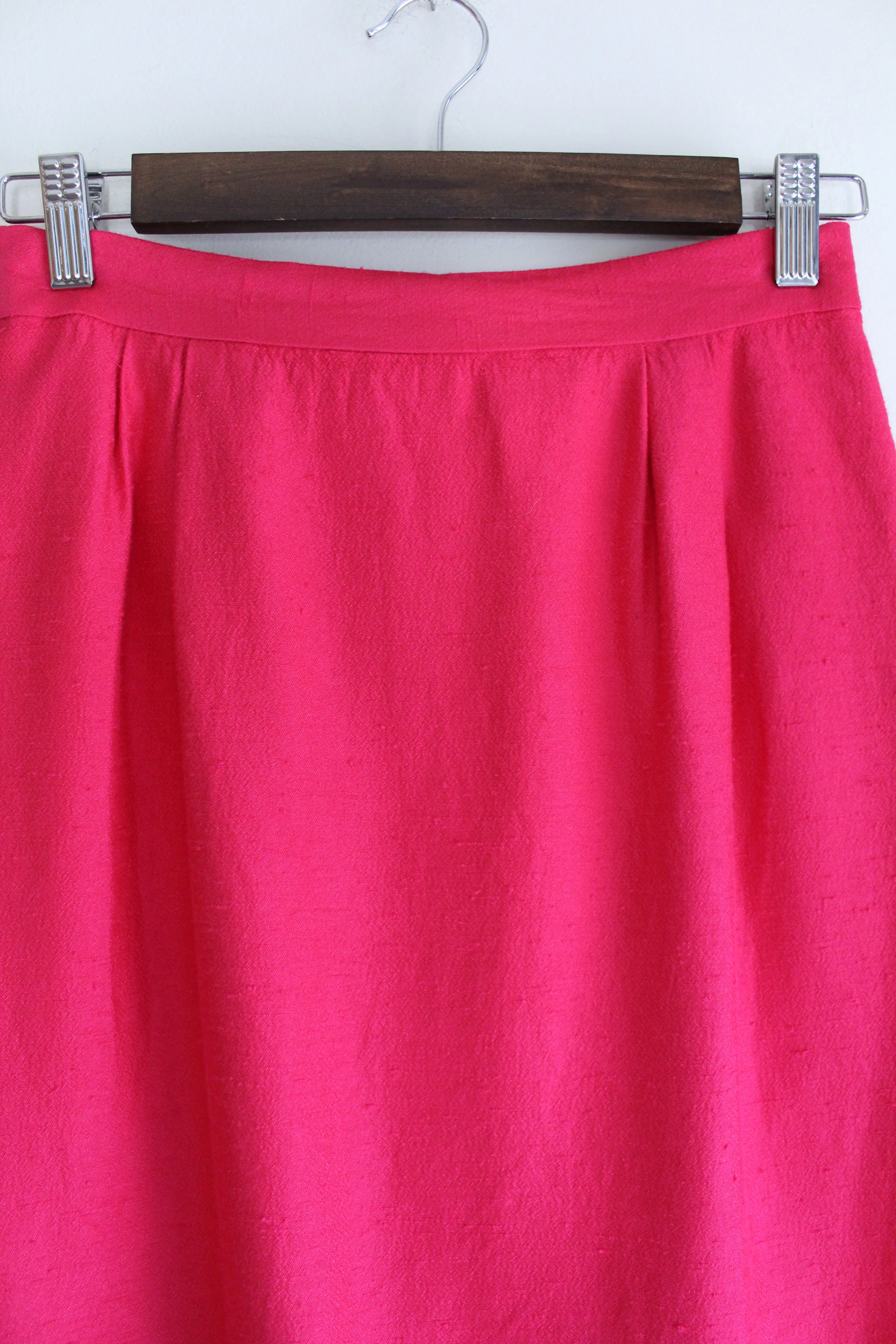 Fuchsia Vintage Pencil Skirt