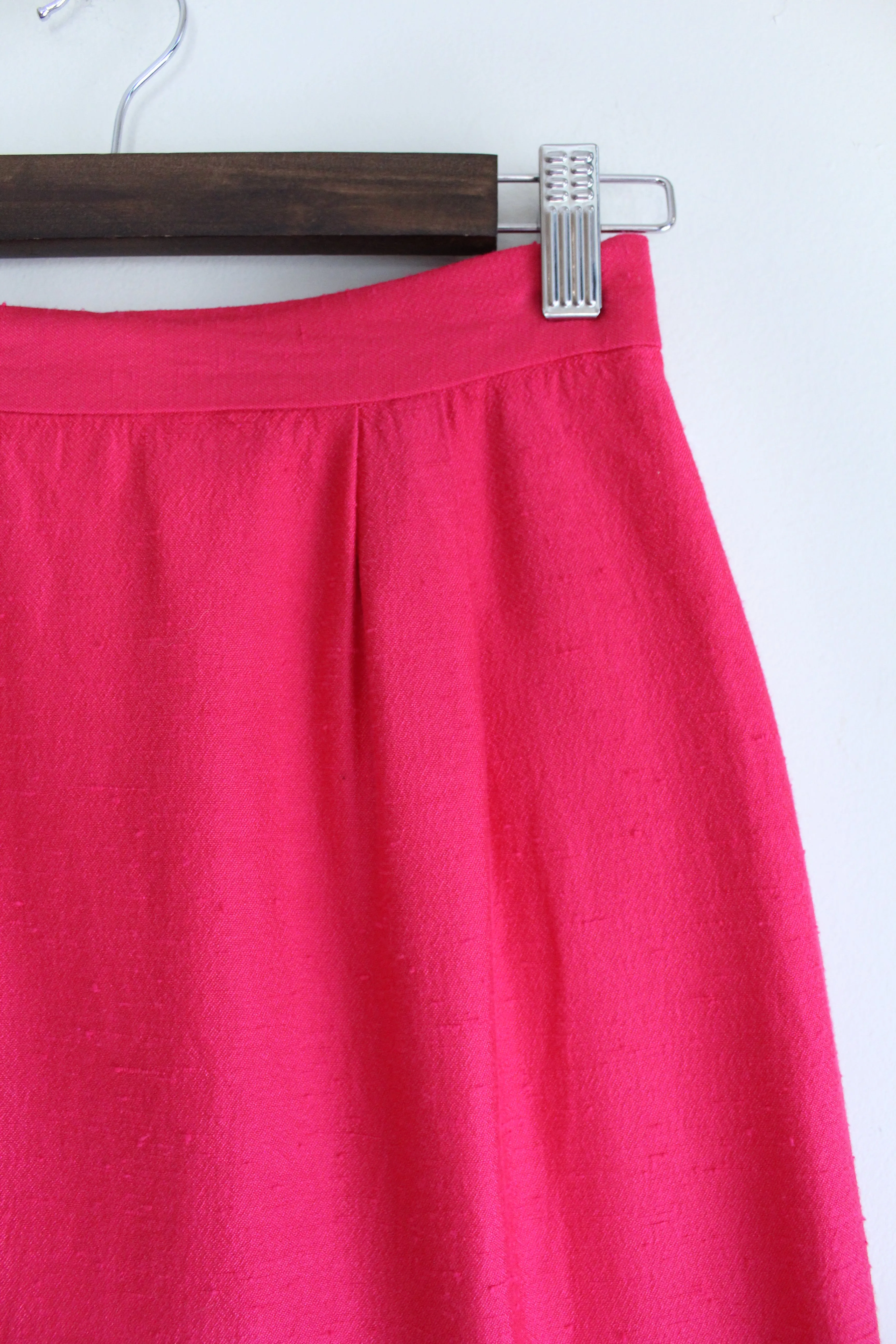 Fuchsia Vintage Pencil Skirt