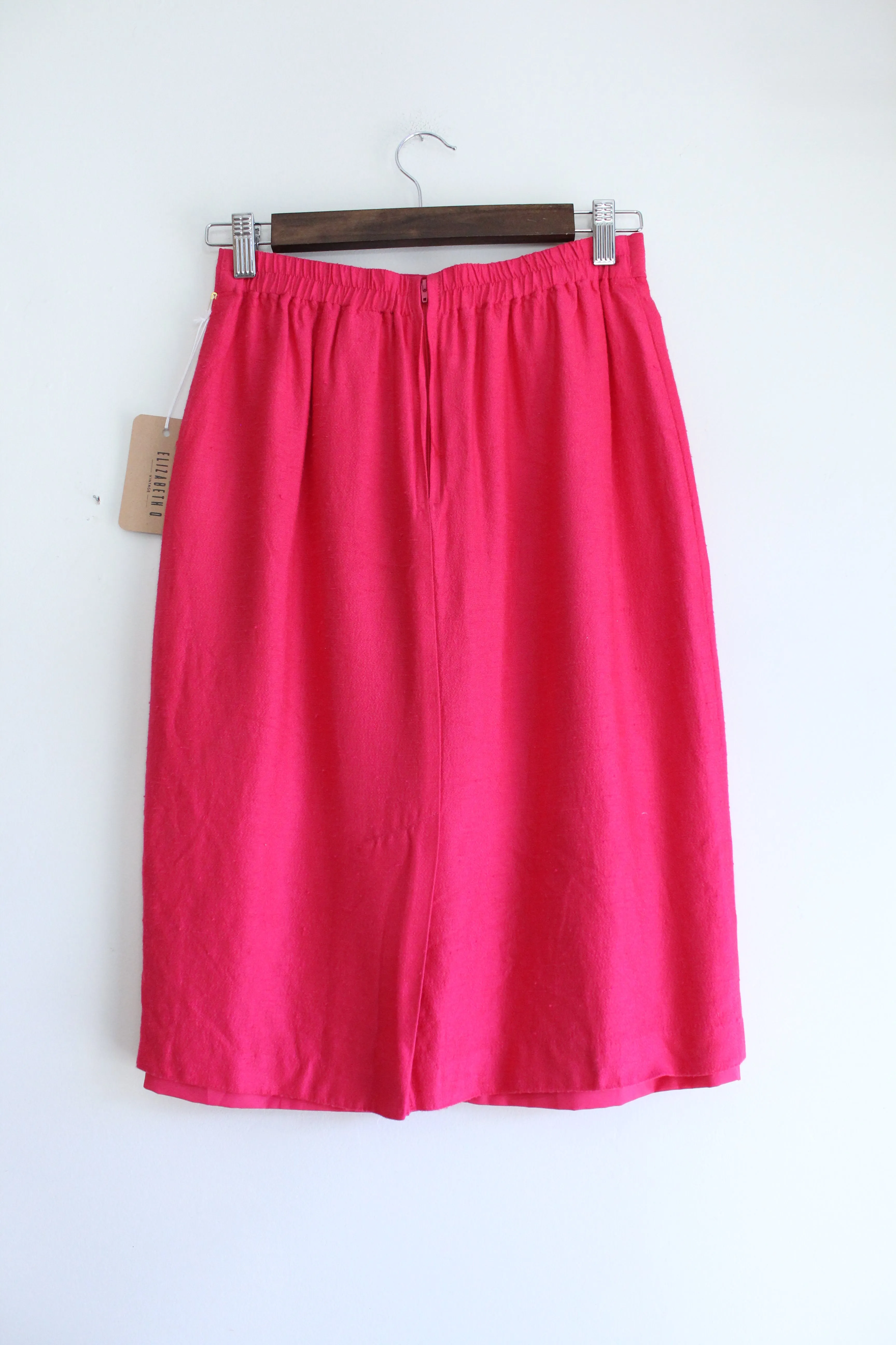 Fuchsia Vintage Pencil Skirt