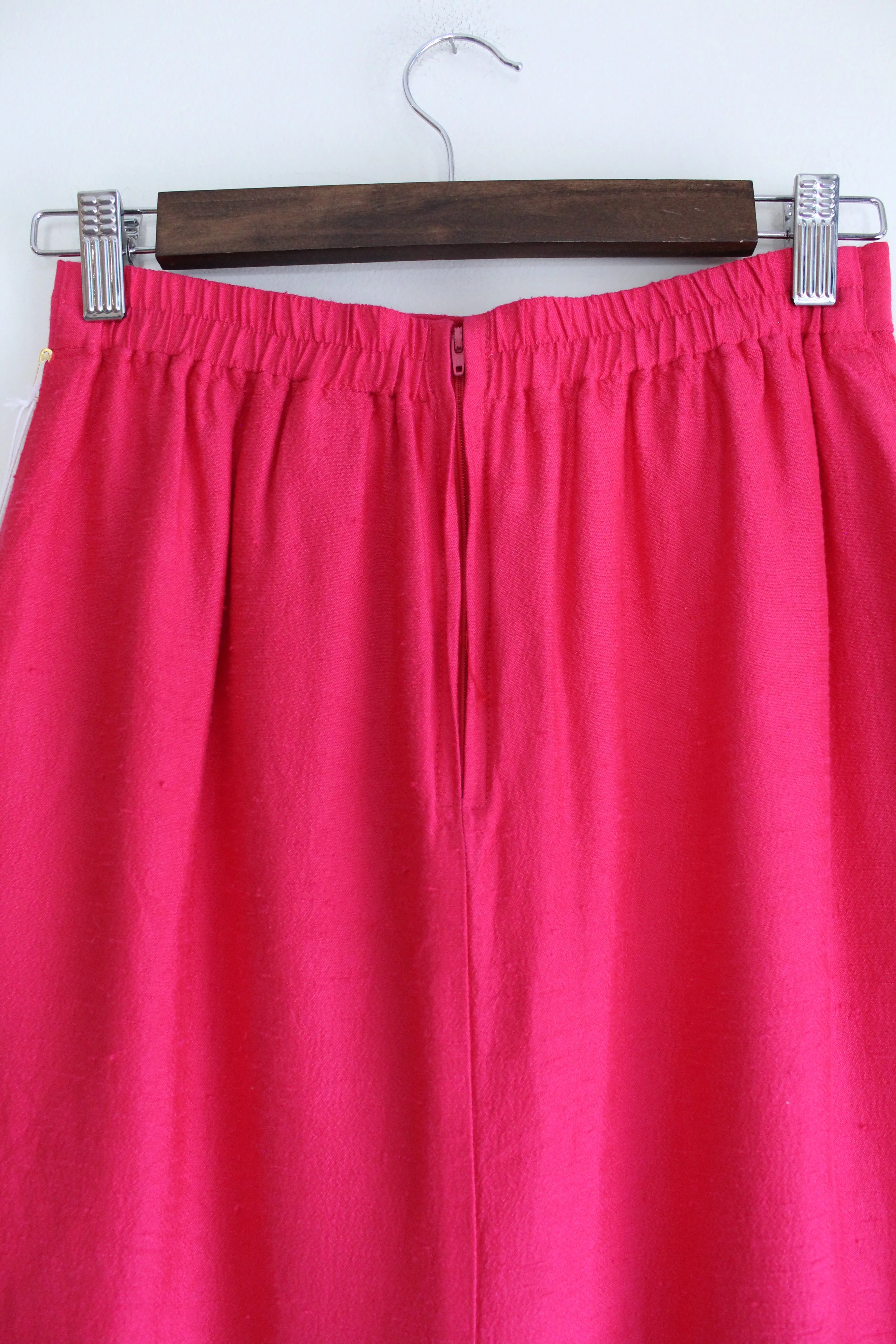 Fuchsia Vintage Pencil Skirt