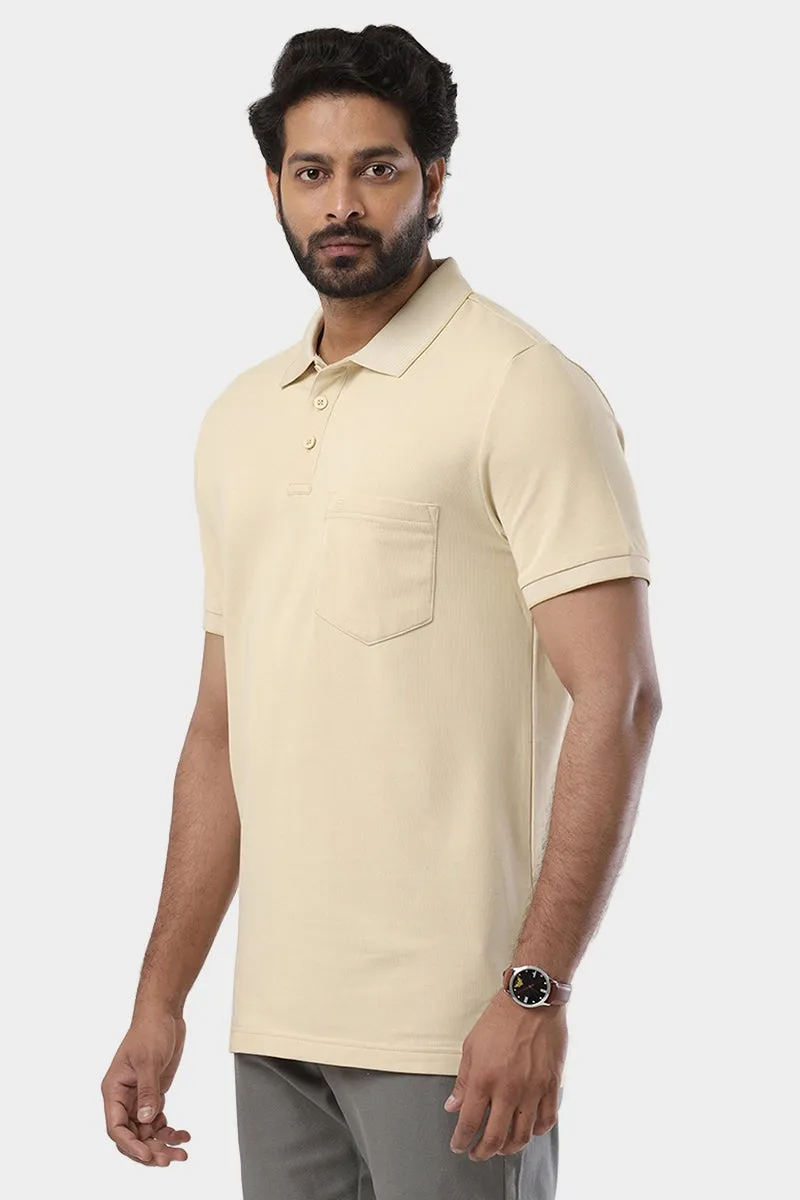 Golf Polo  -  Coral Peach T-Shirts For Men | Ariser