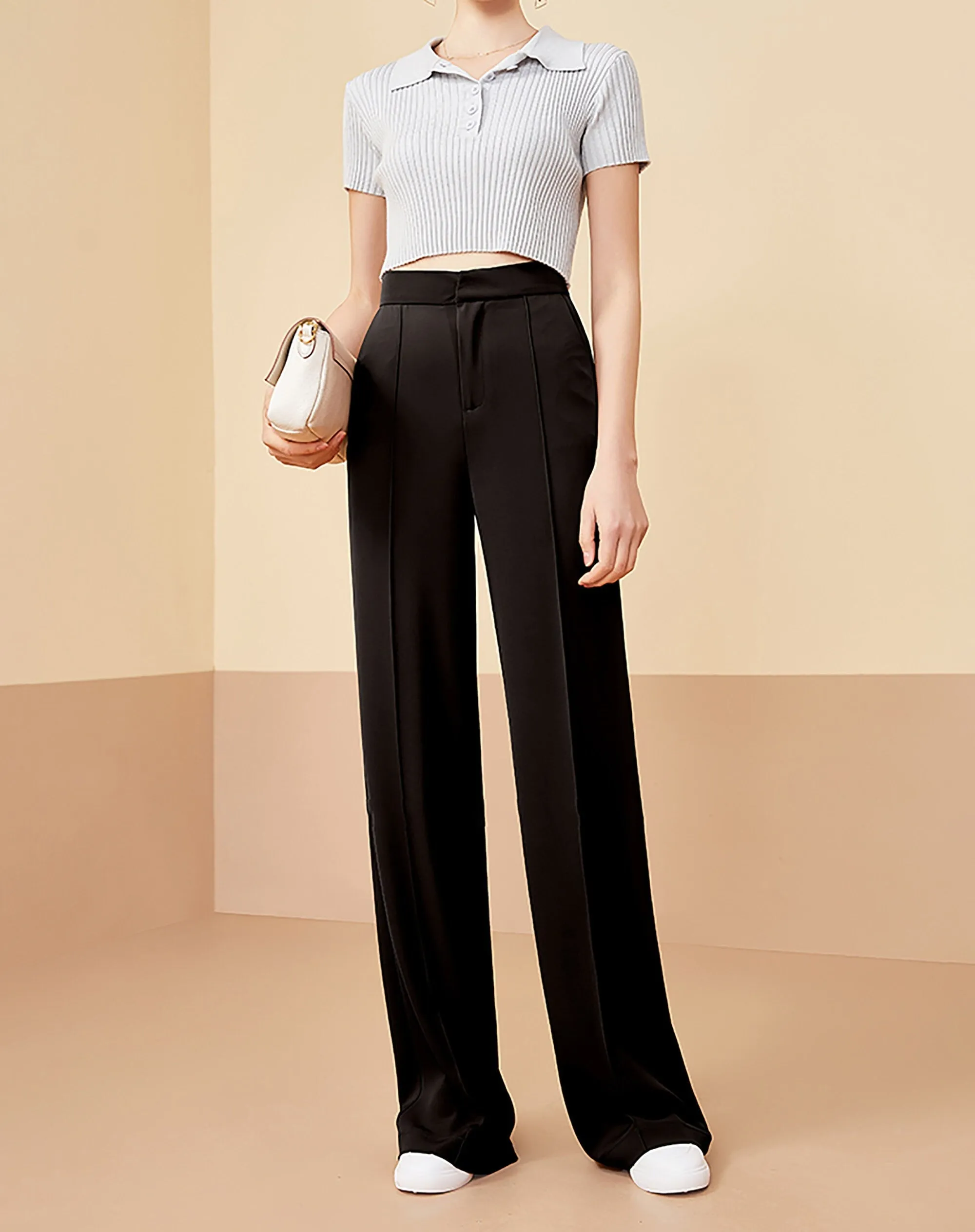 High Waist Wide Leg Pants