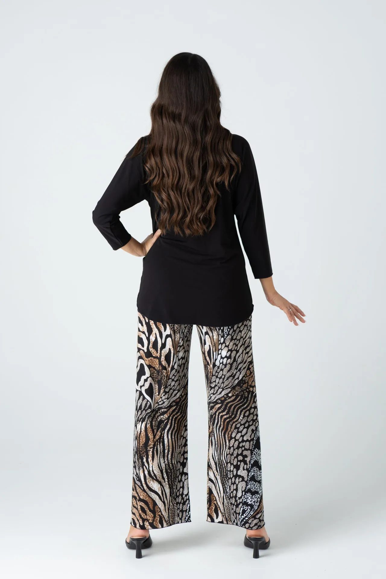 Kingdom Wide Leg Jersey Palazzo Pants