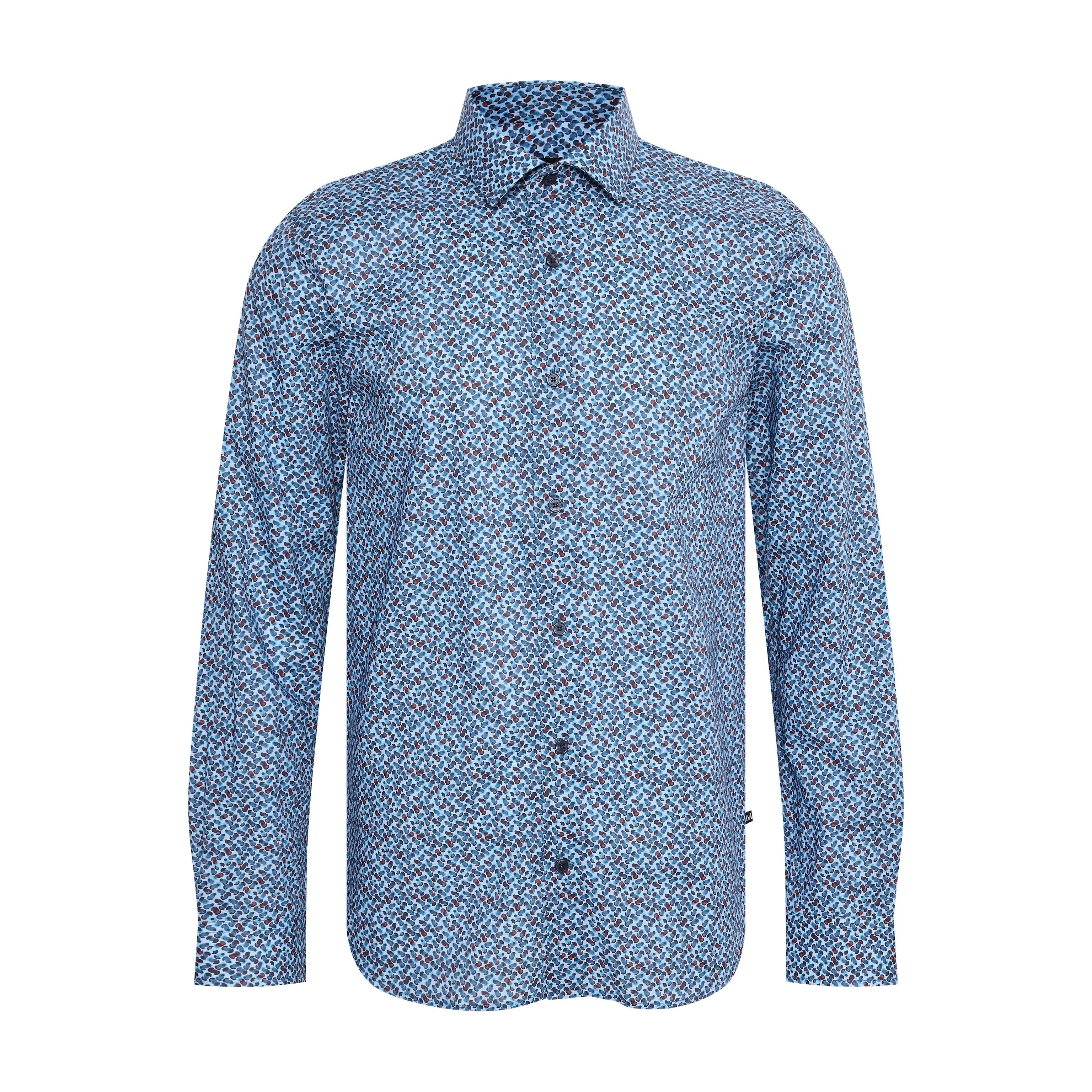 Matinique Vintage Pattern Shirt Blue