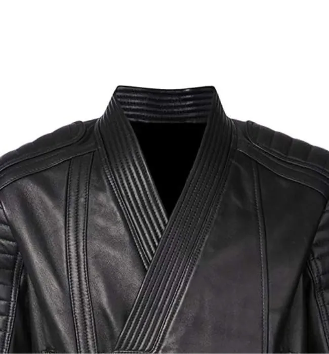 Mens Black Bomber Quilted Leather fashion Stylish Jacket