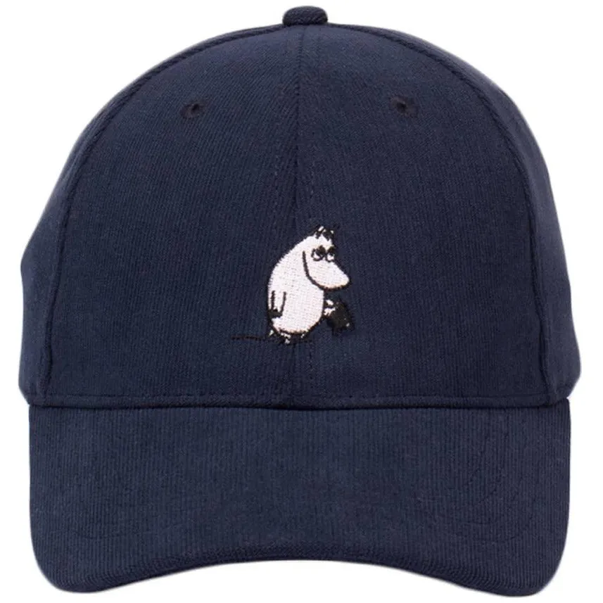 Moominpappa Corduroy Cap Adult Navy Blue - Nordicbuddies