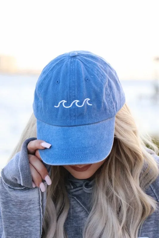 Ocean Wave Vintage Hat