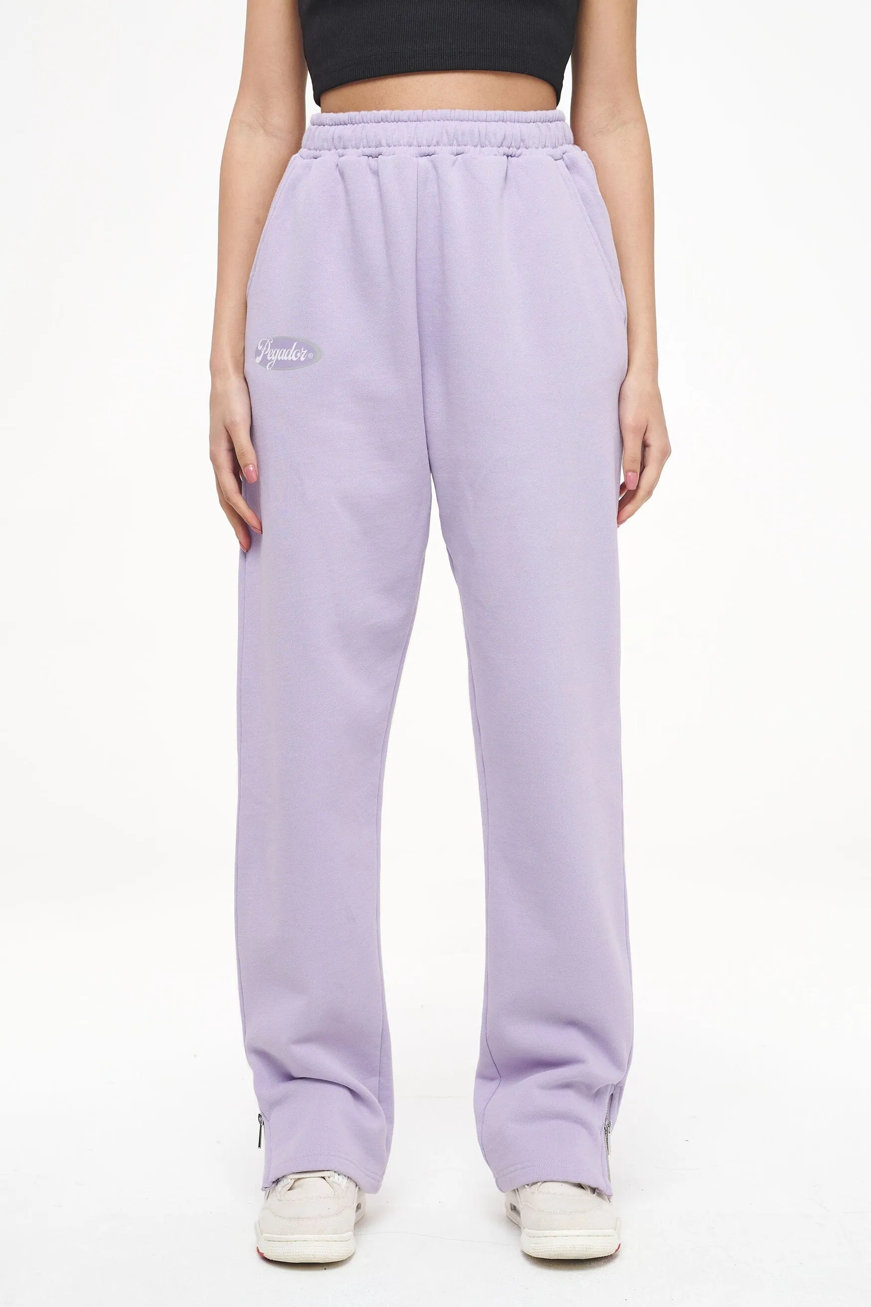 Olvera Straight Sweat Pants Vintage Washed Purple Paste