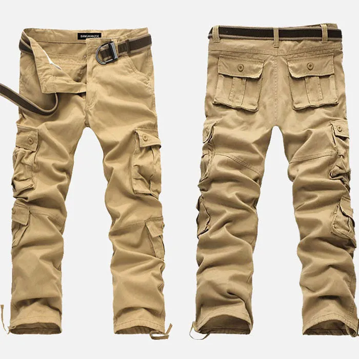 Outdoor Loose Wear-resistant Straight Multi-pocket Men's Pants