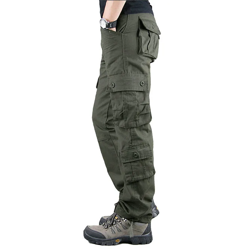 Outdoor Loose Wear-resistant Straight Multi-pocket Men's Pants