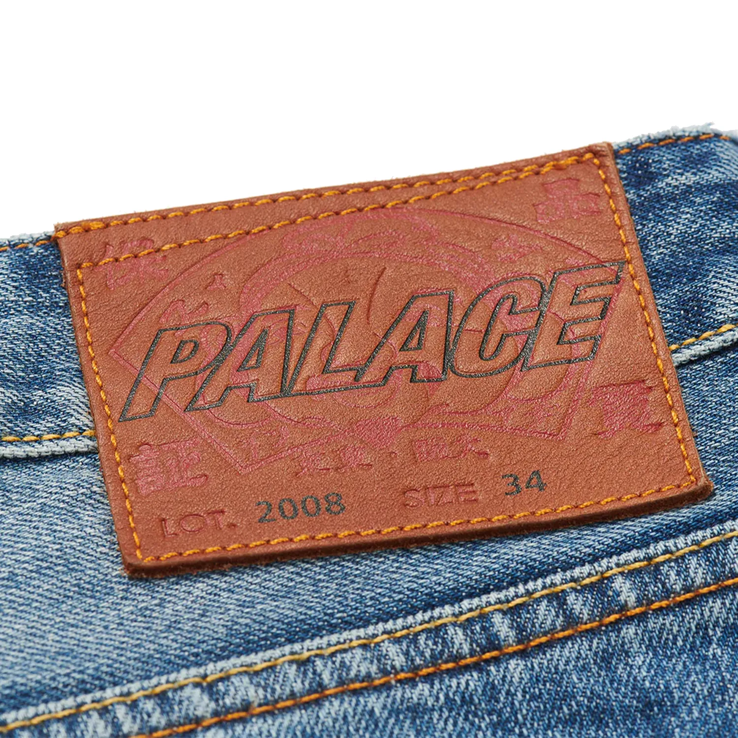 Palace x Evisu Dice Denim Jeans Light Wash