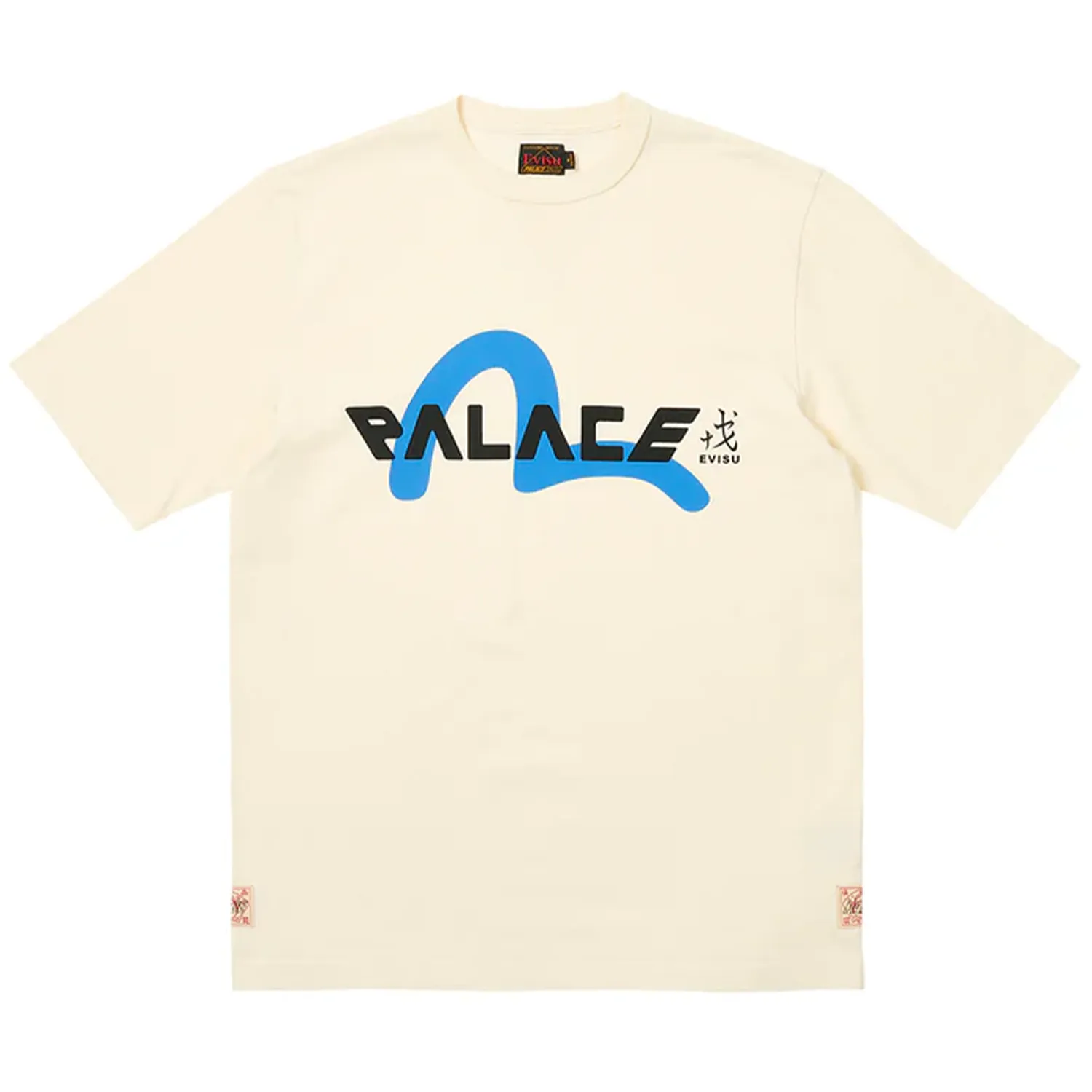 Palace x Evisu Logo Tee Cream