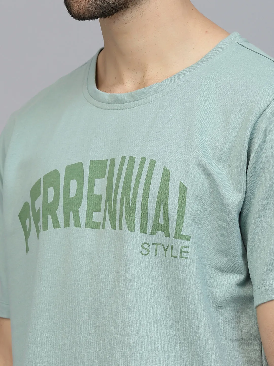 Perrennial Typography Oversized Terry T-Shirt