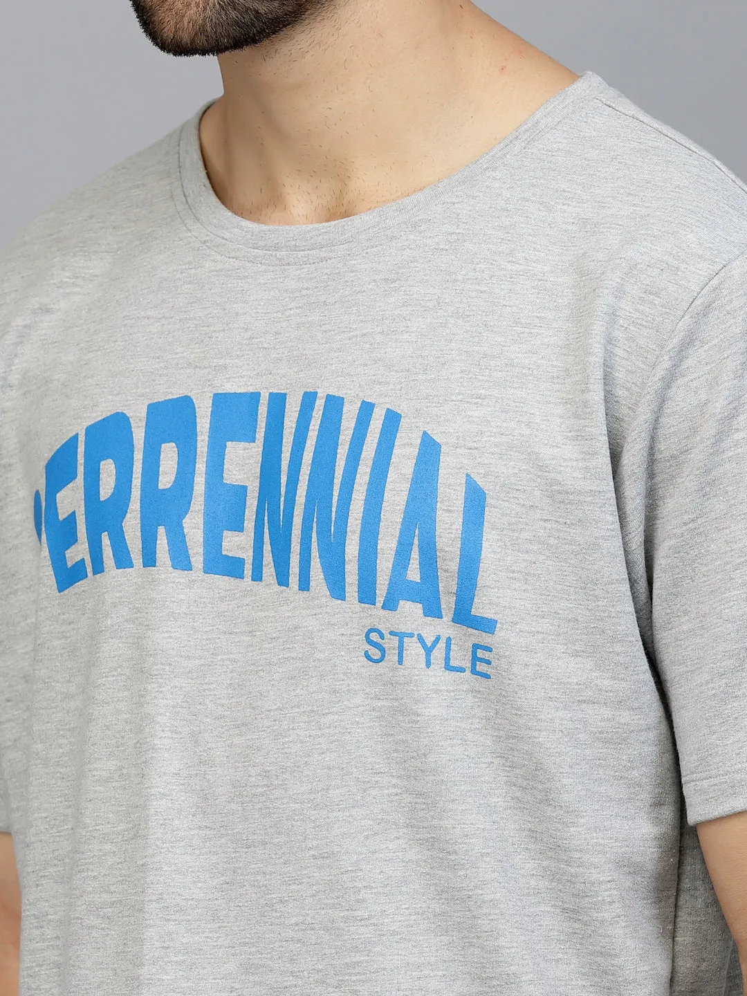 Perrennial Typography Oversized Terry T-Shirt