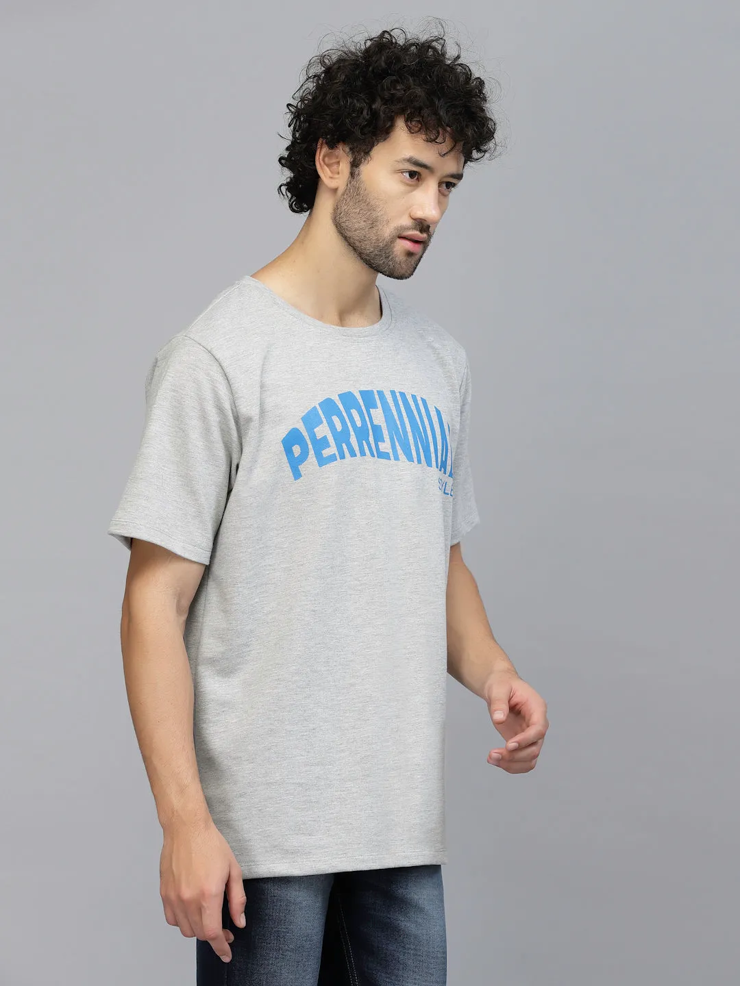 Perrennial Typography Oversized Terry T-Shirt