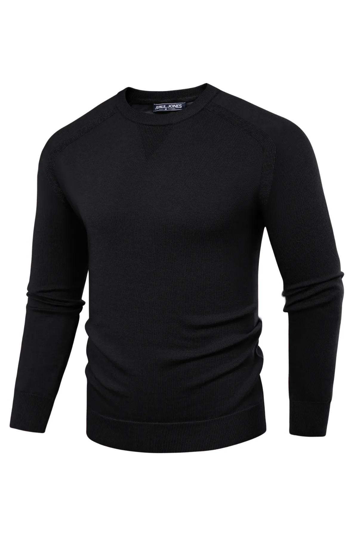 PJ Men's Crewveck Sweaters Casual Crew Neck Sweatshirt Wool Blend Knit Pullovers