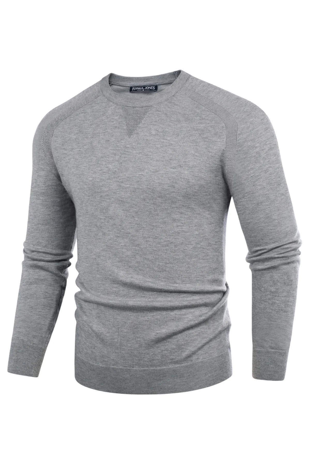 PJ Men's Crewveck Sweaters Casual Crew Neck Sweatshirt Wool Blend Knit Pullovers